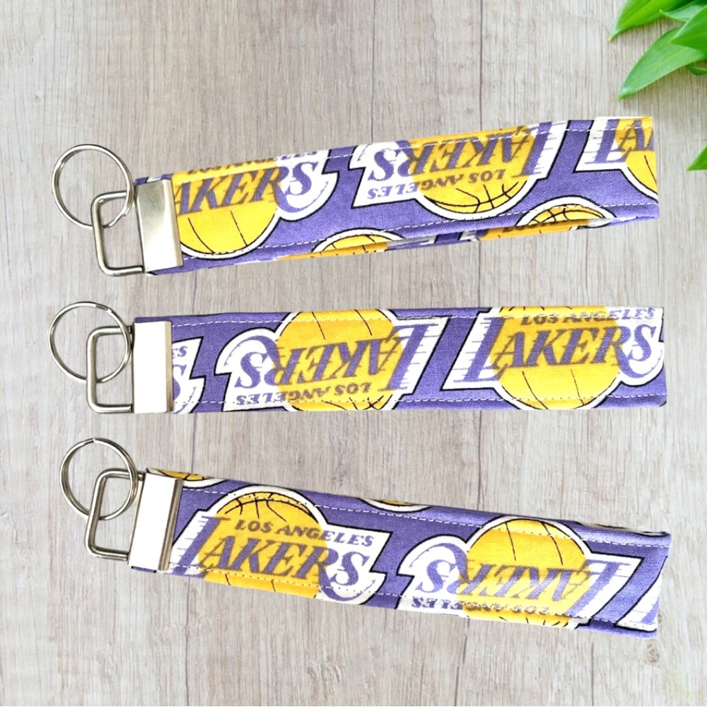LA Los Angeles Lakers Wristlet Keychain Fob